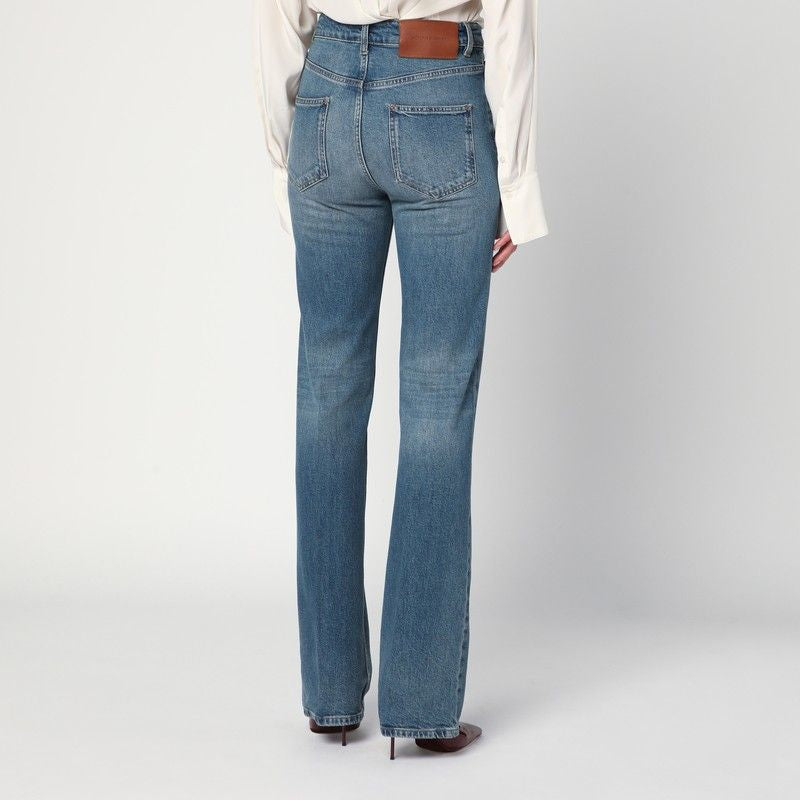 VICTORIA BECKHAM High Waist Faded Jeans with Classic Fit