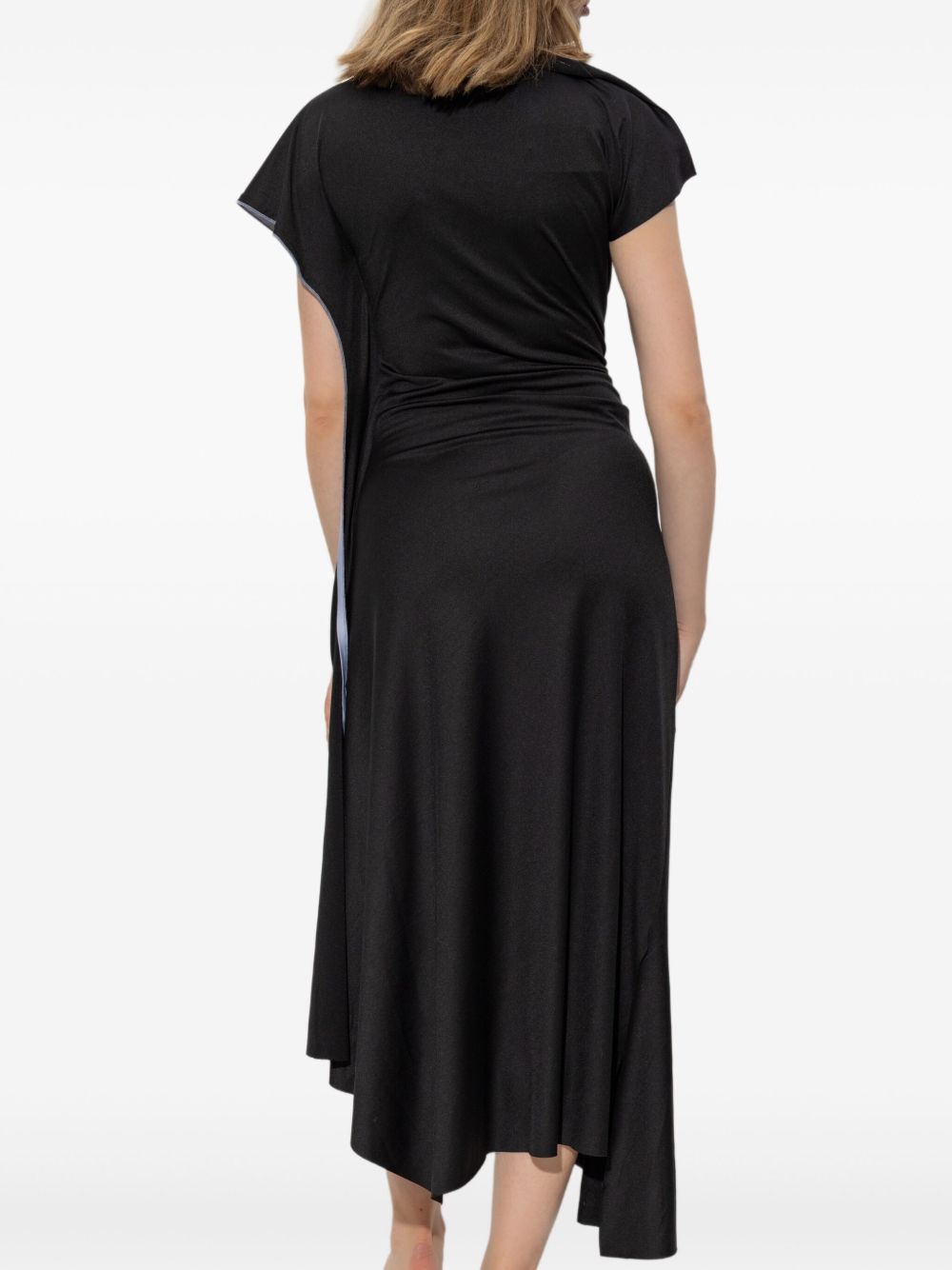 VICTORIA BECKHAM Asymmetrical Draped Mini Dress
