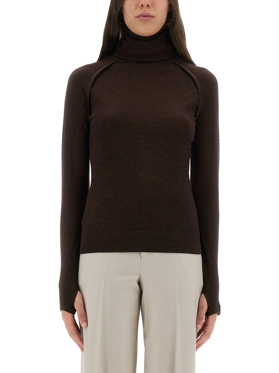 VICTORIA BECKHAM Slim Fit Turtleneck Shirt