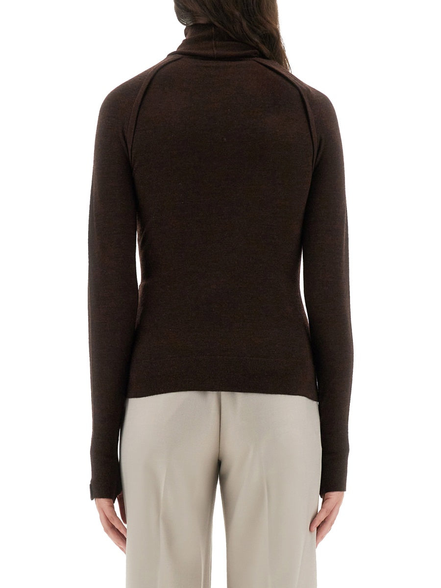 VICTORIA BECKHAM Slim Fit Turtleneck Shirt