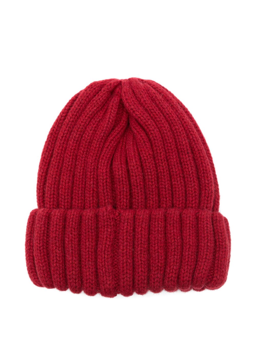 BORSALINO Cashmere Ribbed Beanie with Folded Brim - Women’s Accessory