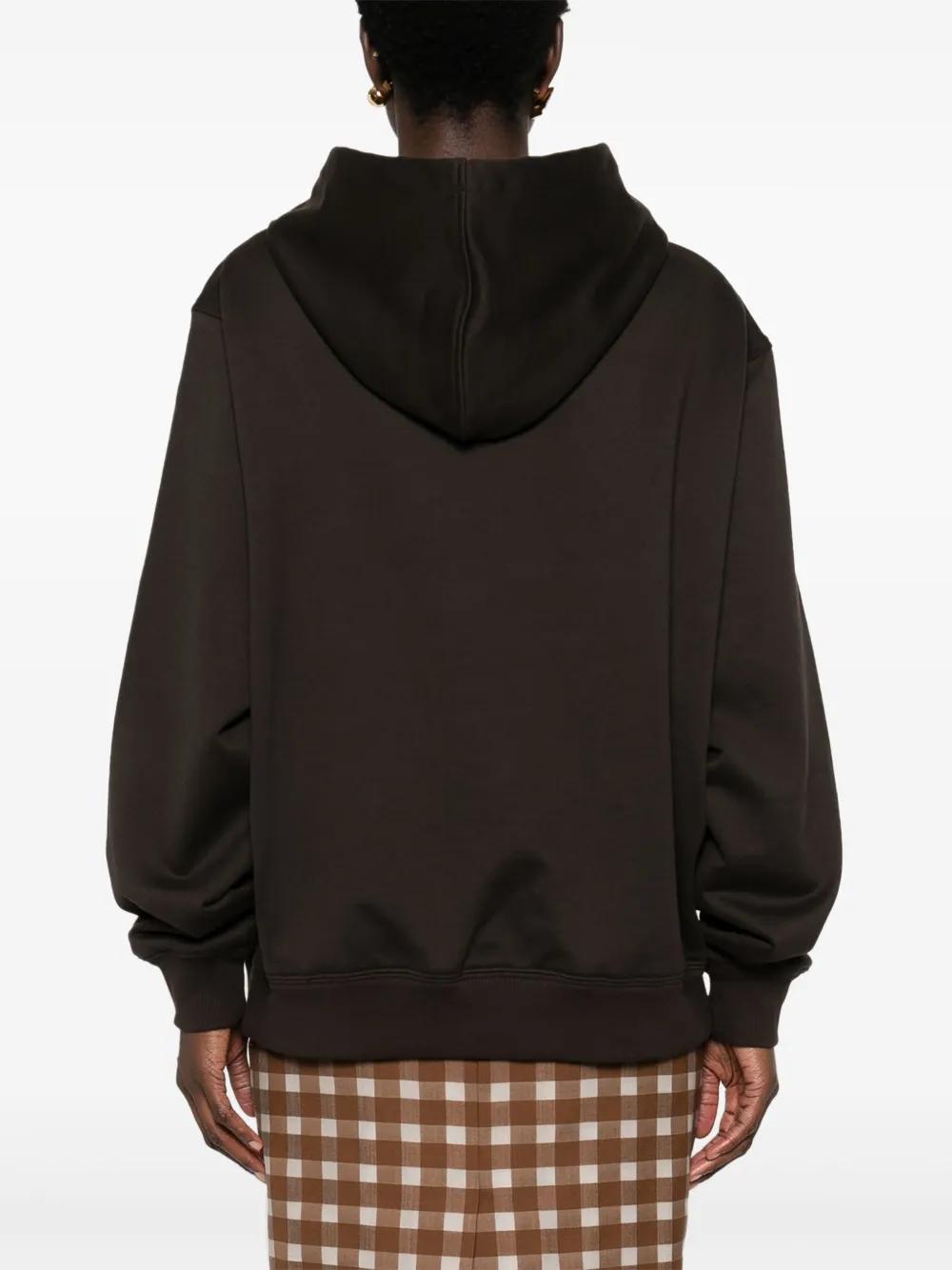 PRADA Cotton Hoodie with Triangle Logo