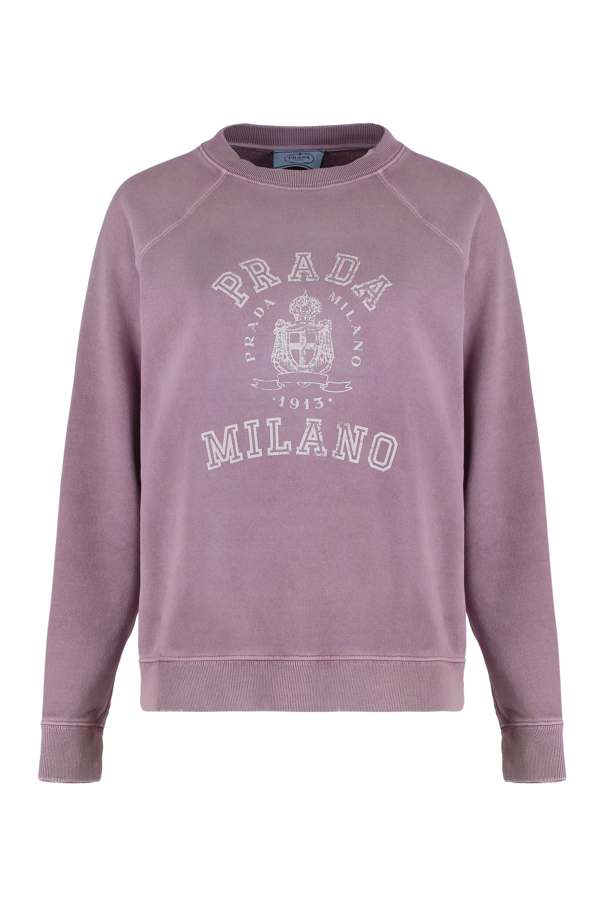 PRADA Distressed Cotton Sweatshirt