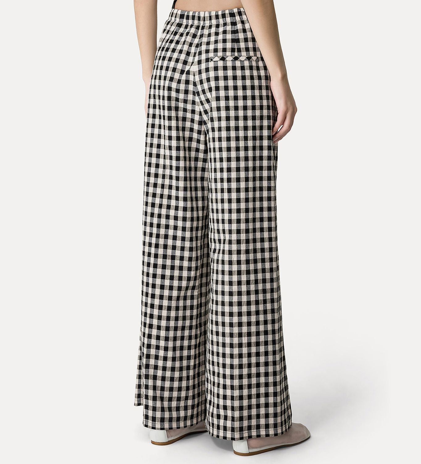 FORTE FORTE Gingham Wide Leg Pants for Women