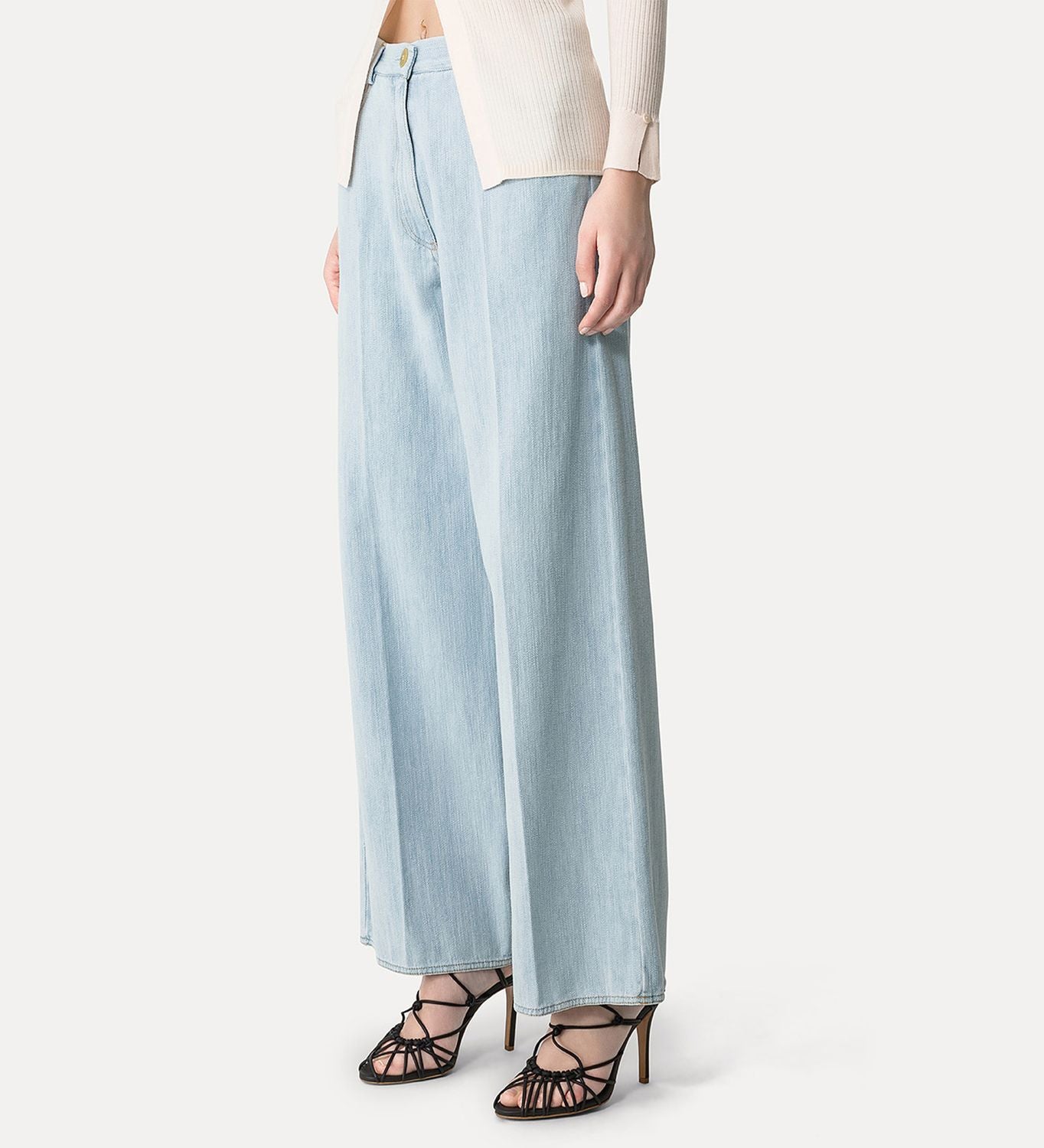 FORTE FORTE Cotton Denim Calvary 5 Pockets Pant for Women