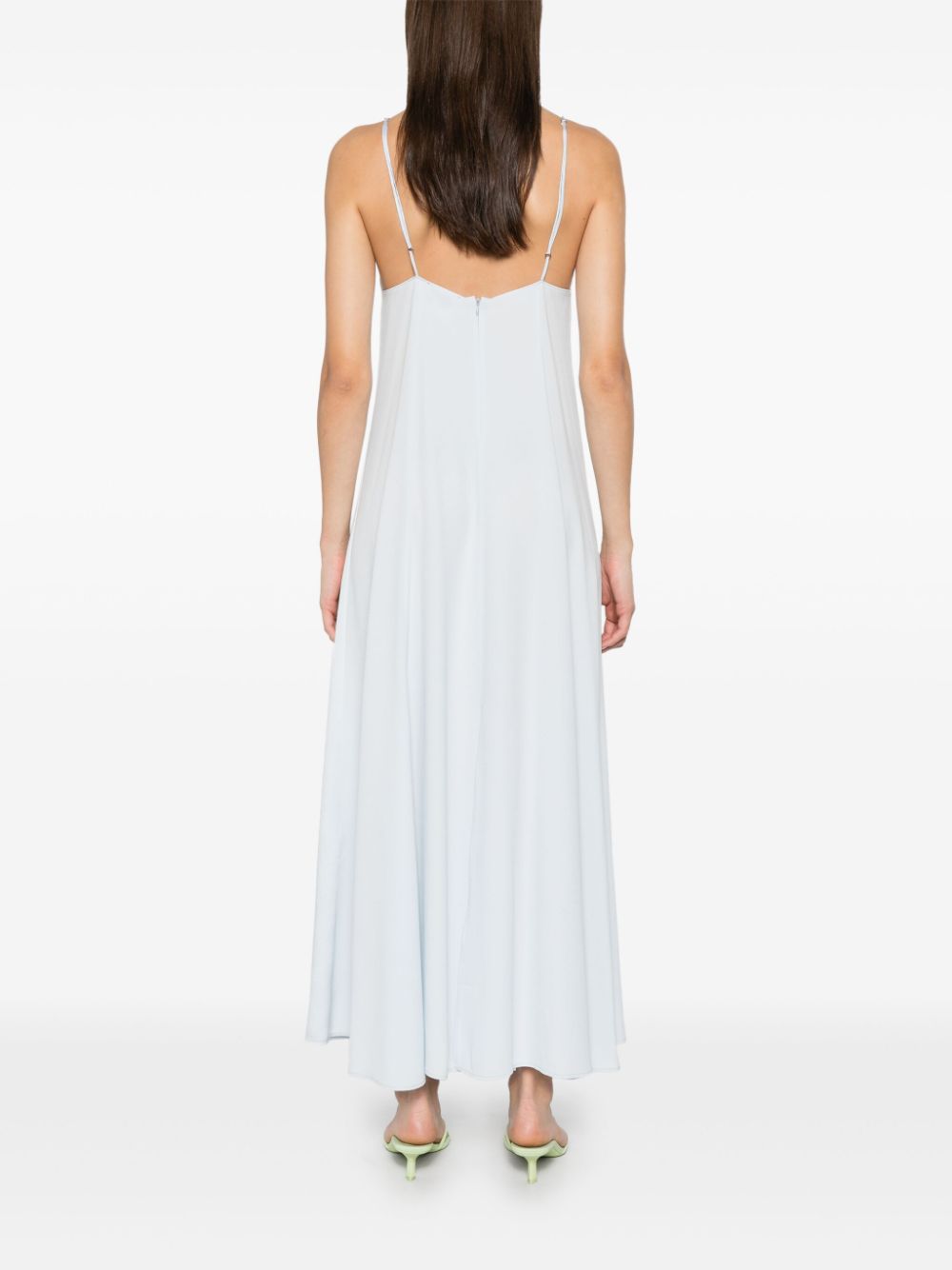 FORTE FORTE Satin Midi Slipdress with Front Slits for Women