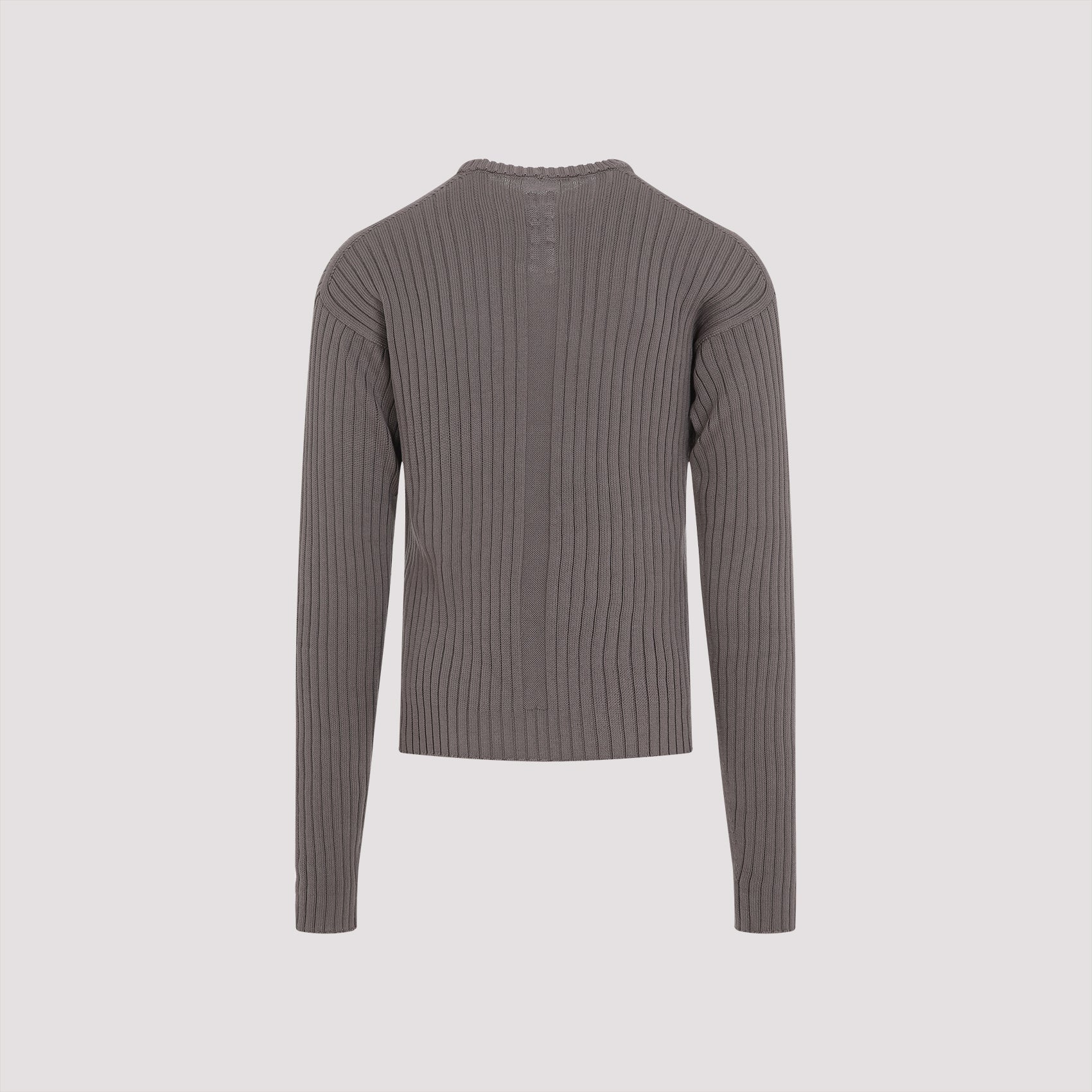 RICK OWENS Round Neck Pullover Sweater for Men - SS25 Edition
