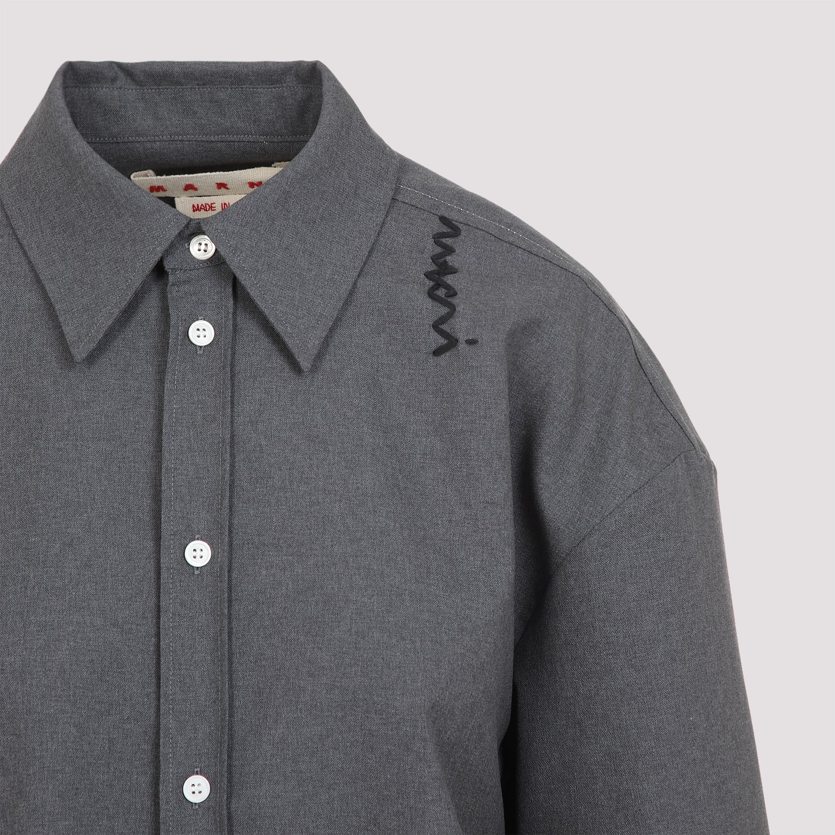 MARNI Men's Wool Shirt for Spring/Summer 2025