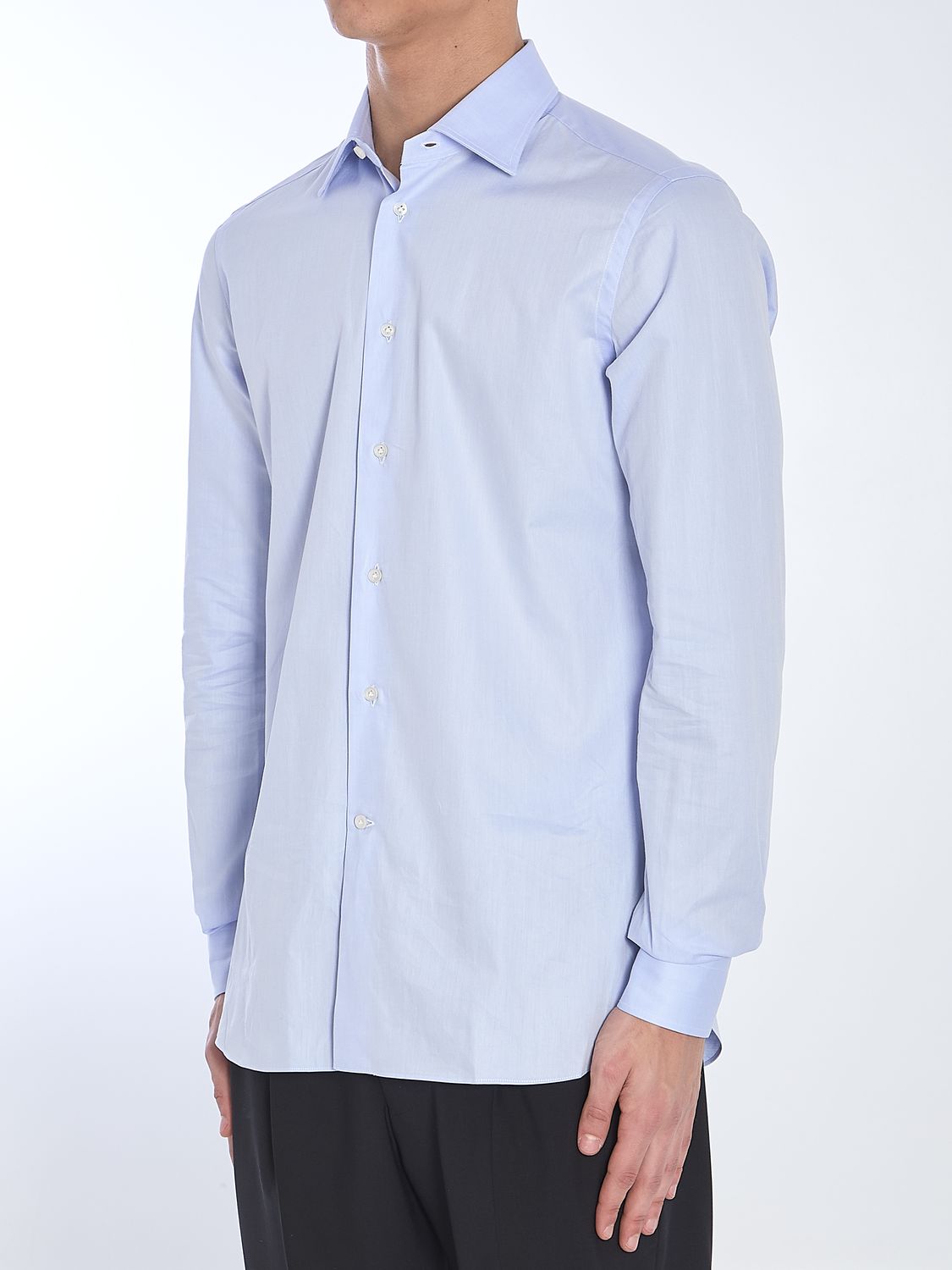 BORRIELLO Classic Cotton Poplin Shirt for Men - Size 40