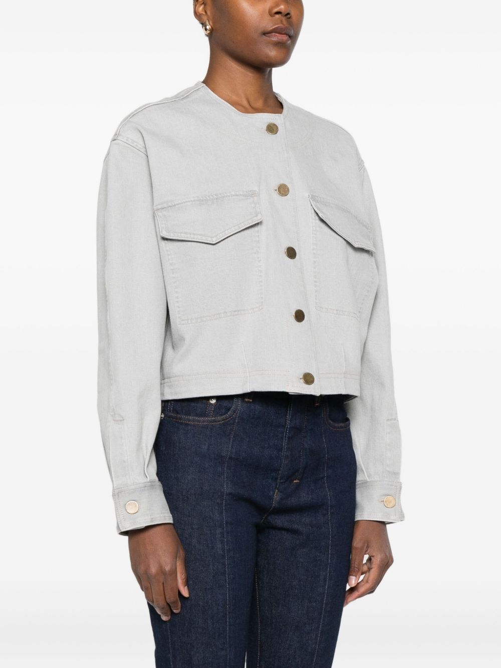 FORTE FORTE Cotton Overshirt with Flap Pockets for Women - FW25