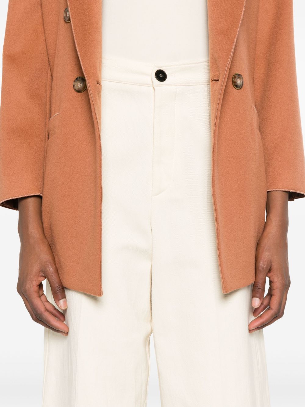 FORTE FORTE High-Waisted Cotton Trousers for Women