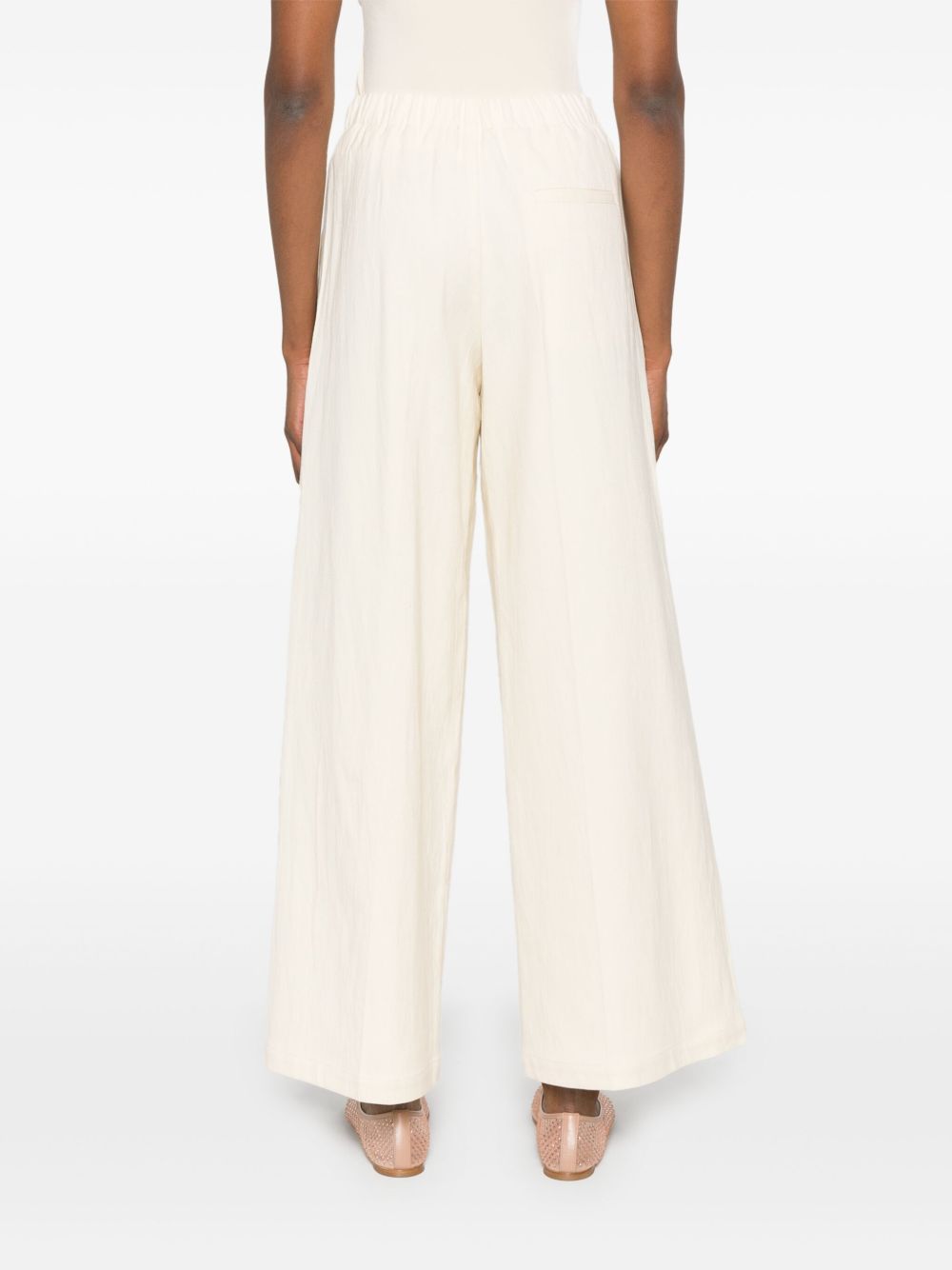 FORTE FORTE High-Waisted Cotton Trousers for Women
