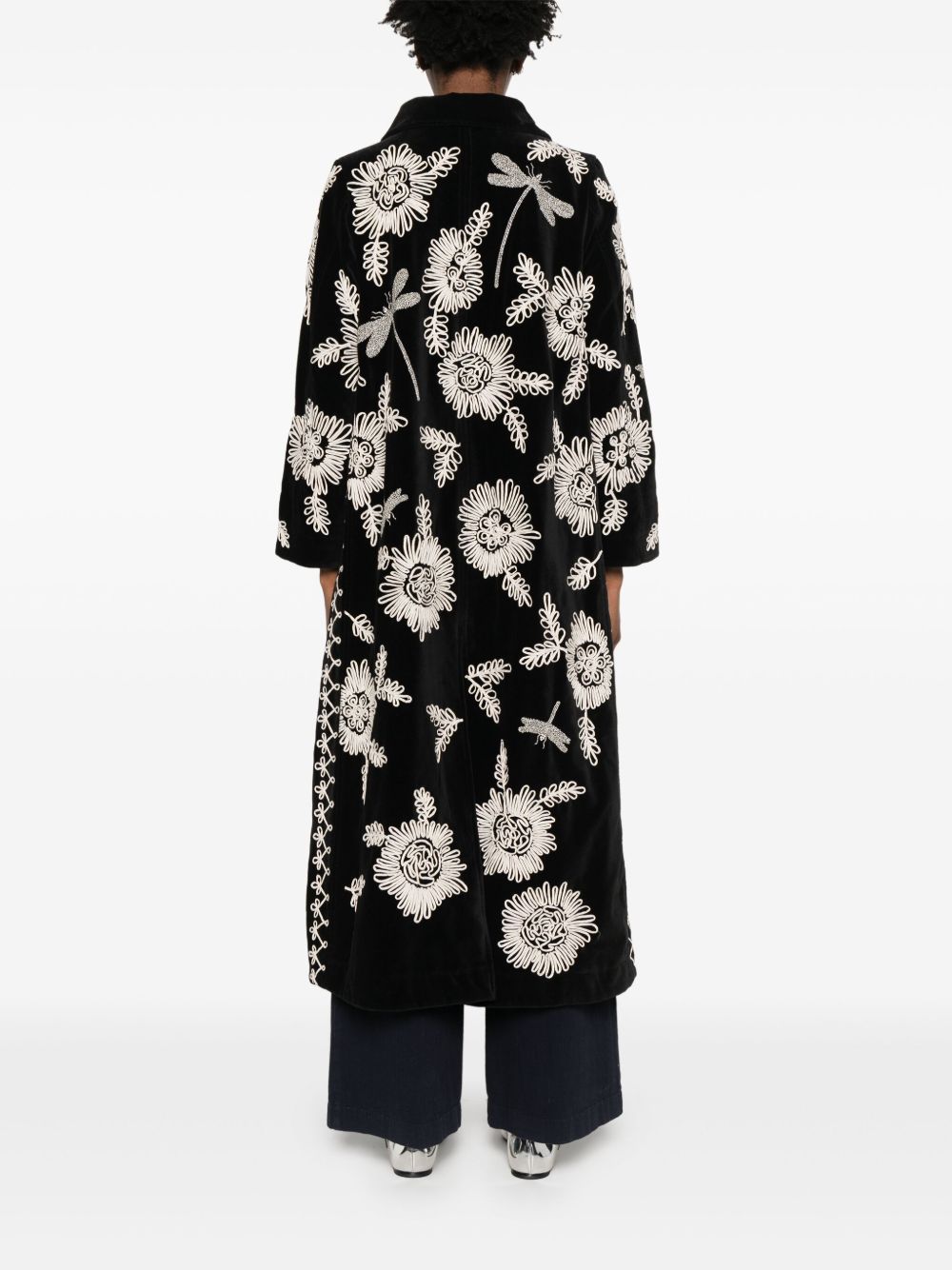 FORTE FORTE Embroidered Long Jacket for Women