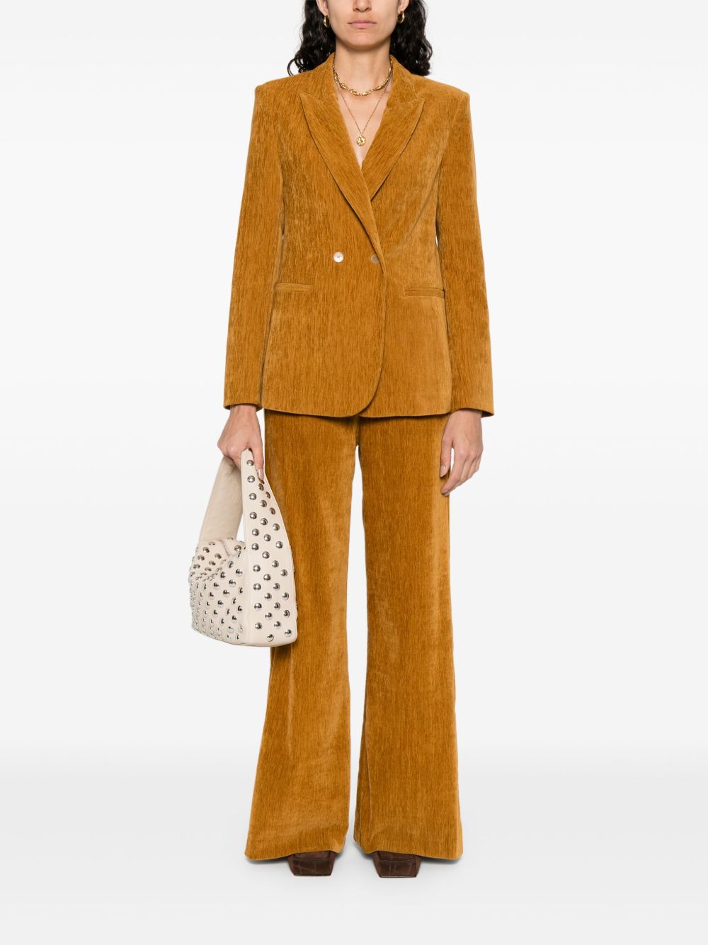 FORTE FORTE High-Waisted Flared Trousers