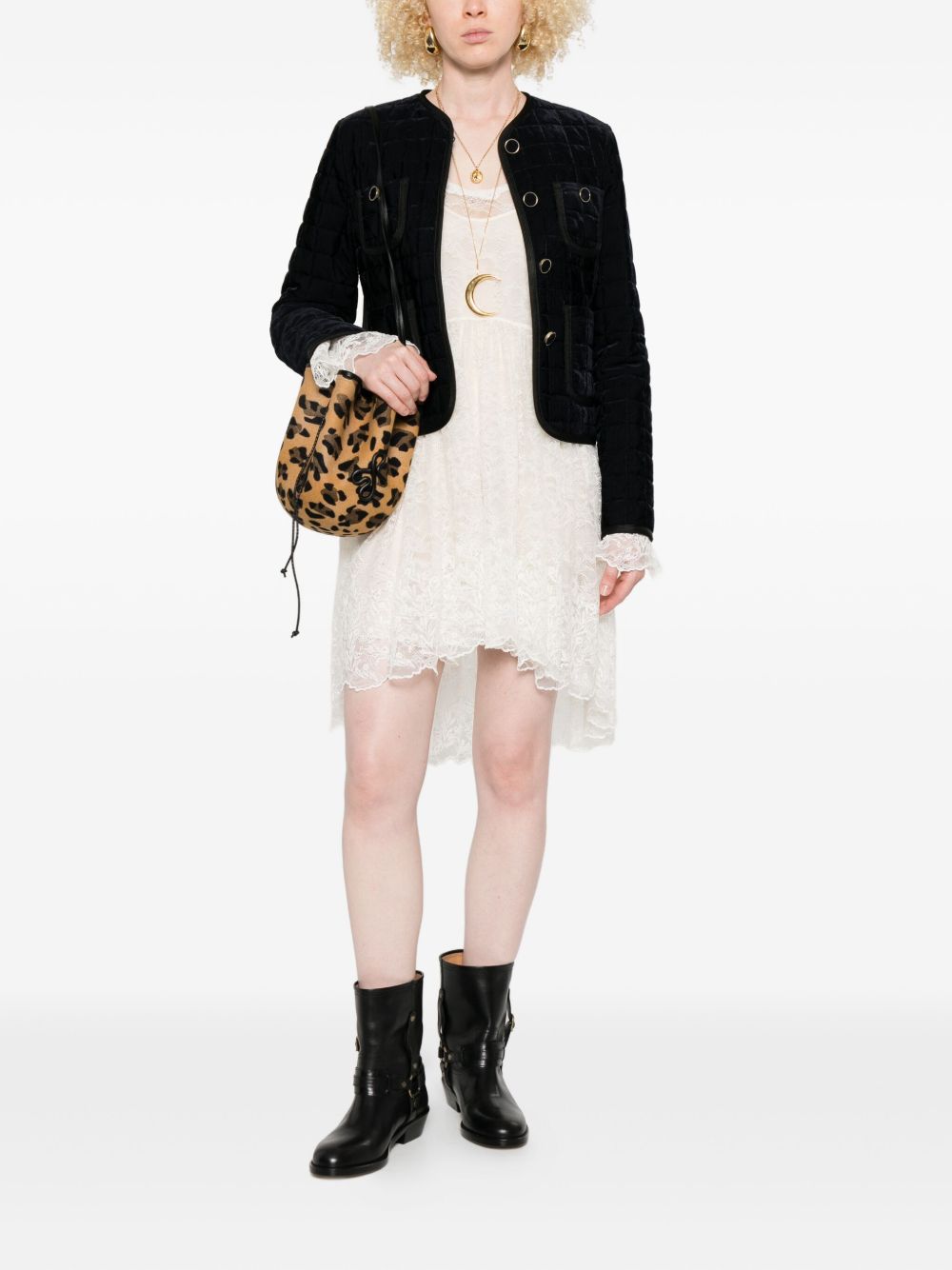 FORTE FORTE Quilted Short Jacket with Patch Pockets for Women - FW25