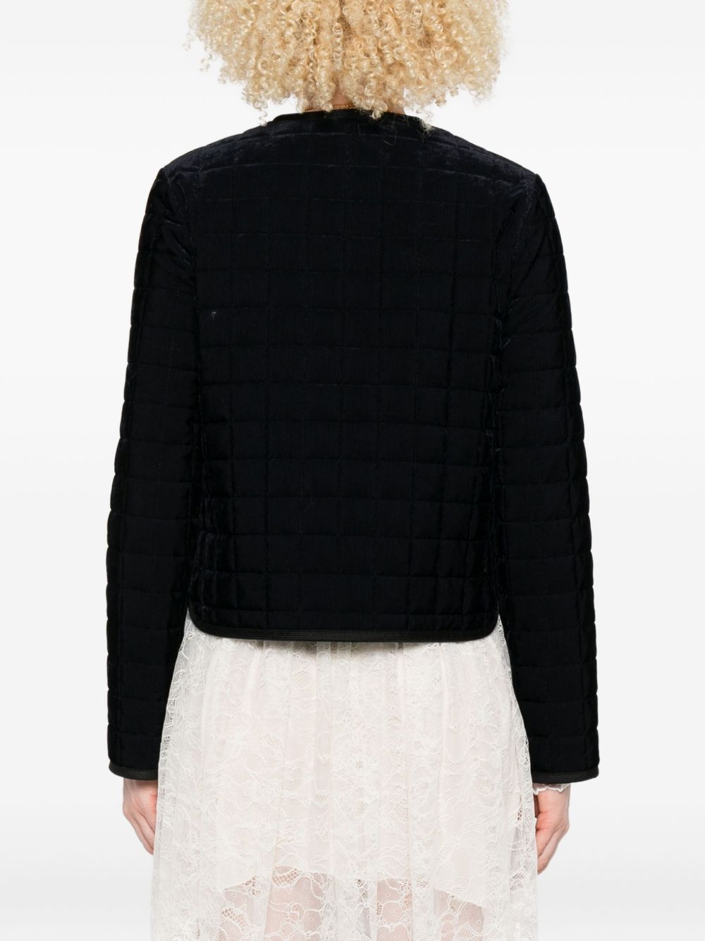 FORTE FORTE Quilted Short Jacket with Patch Pockets for Women - FW25