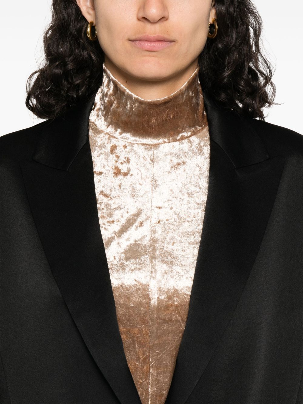 FORTE FORTE Satin Single-Breasted Jacket for Women