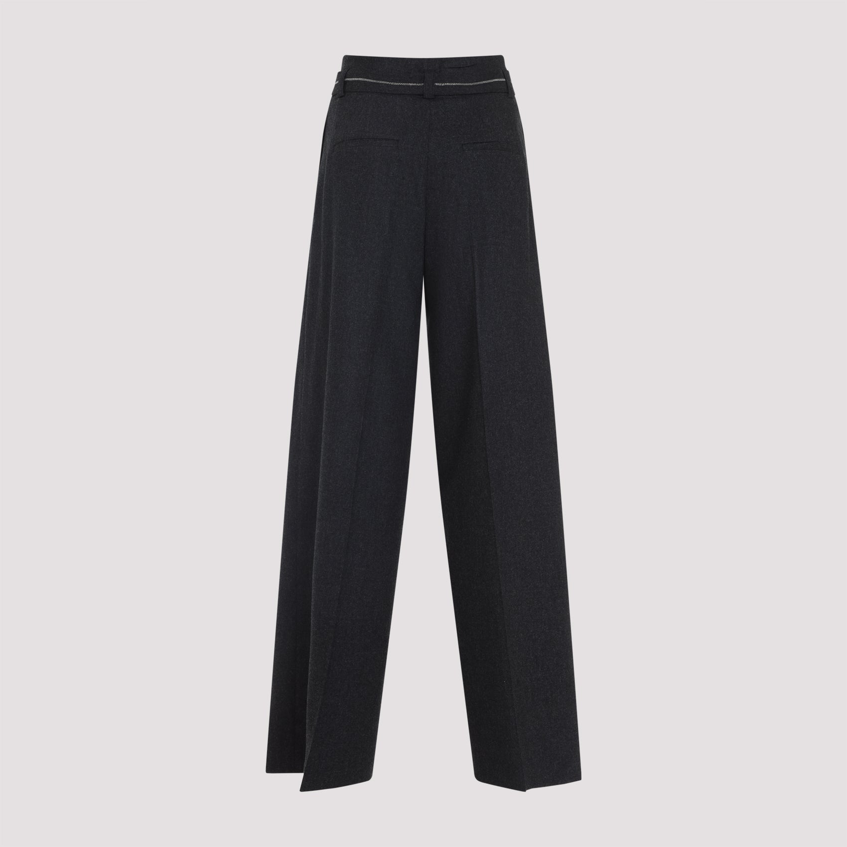 PESERICO Wide Leg Wool Pants