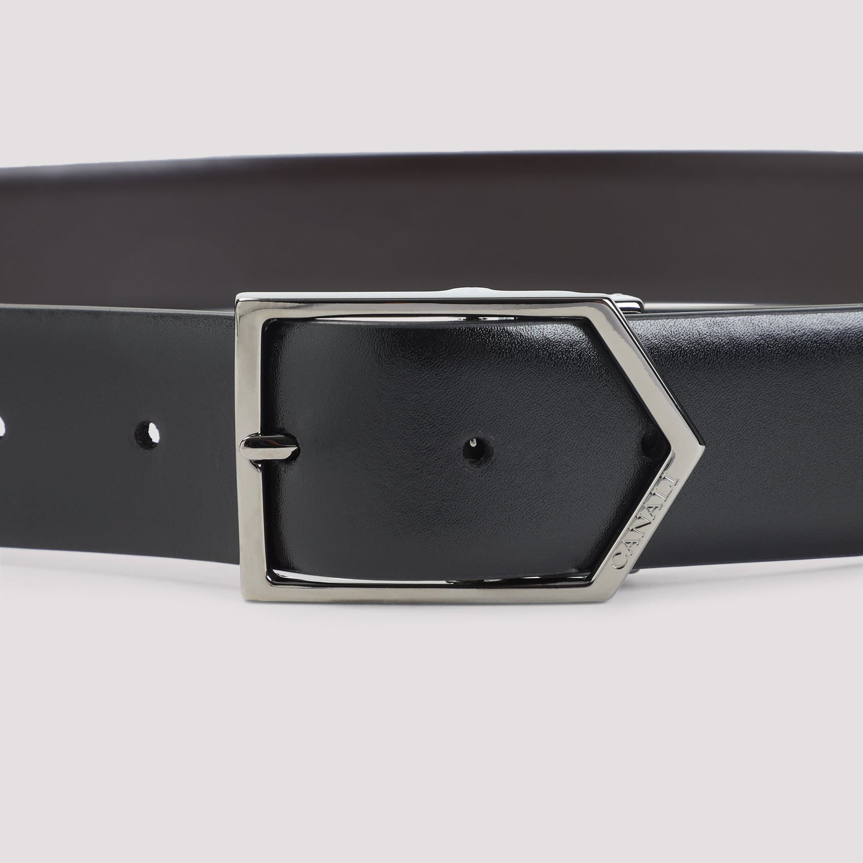 CANALI Reversible Leather Belt - 3.5 cm Width