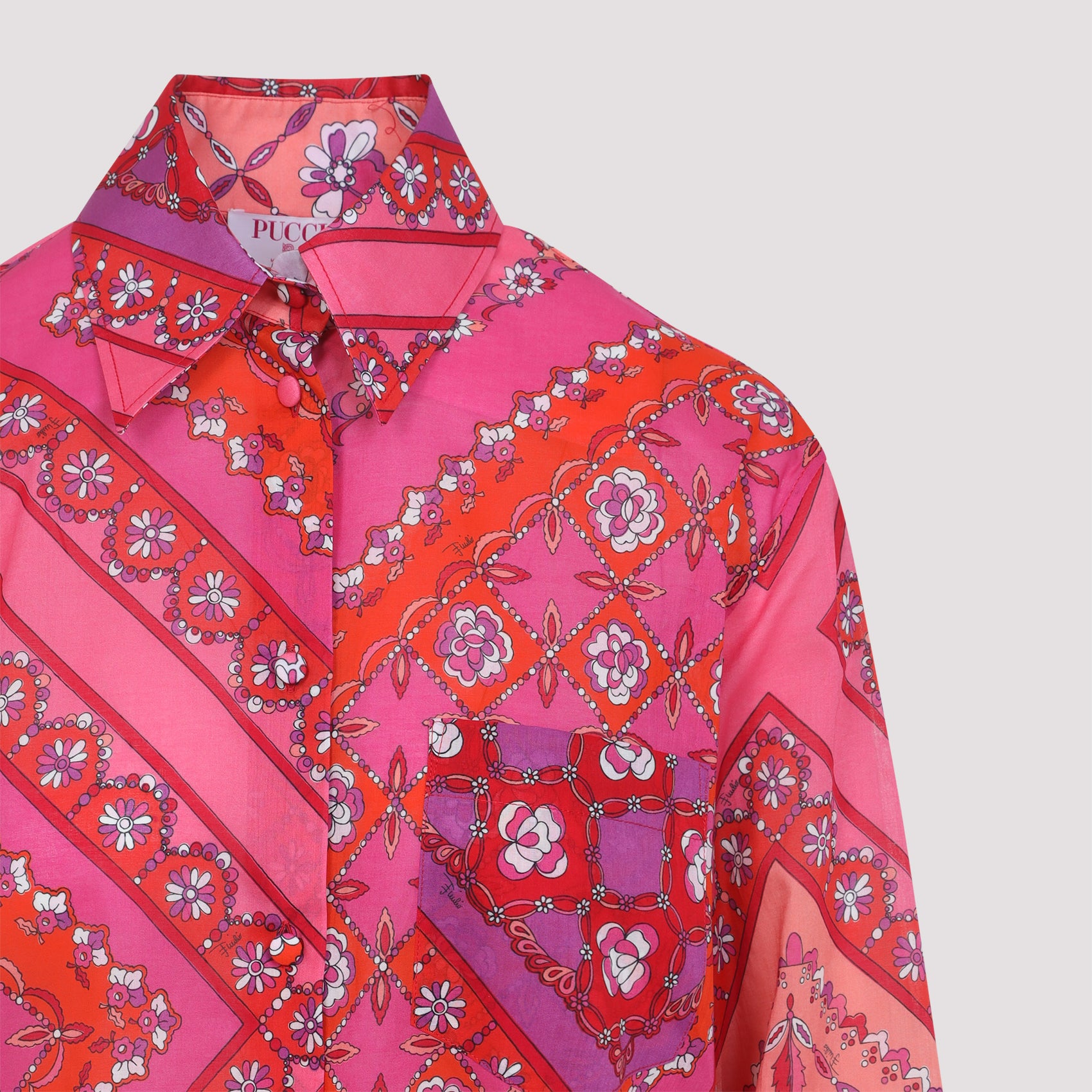 PUCCI Stylish Multicolour Cotton Shirt for Men - FW25 Collection