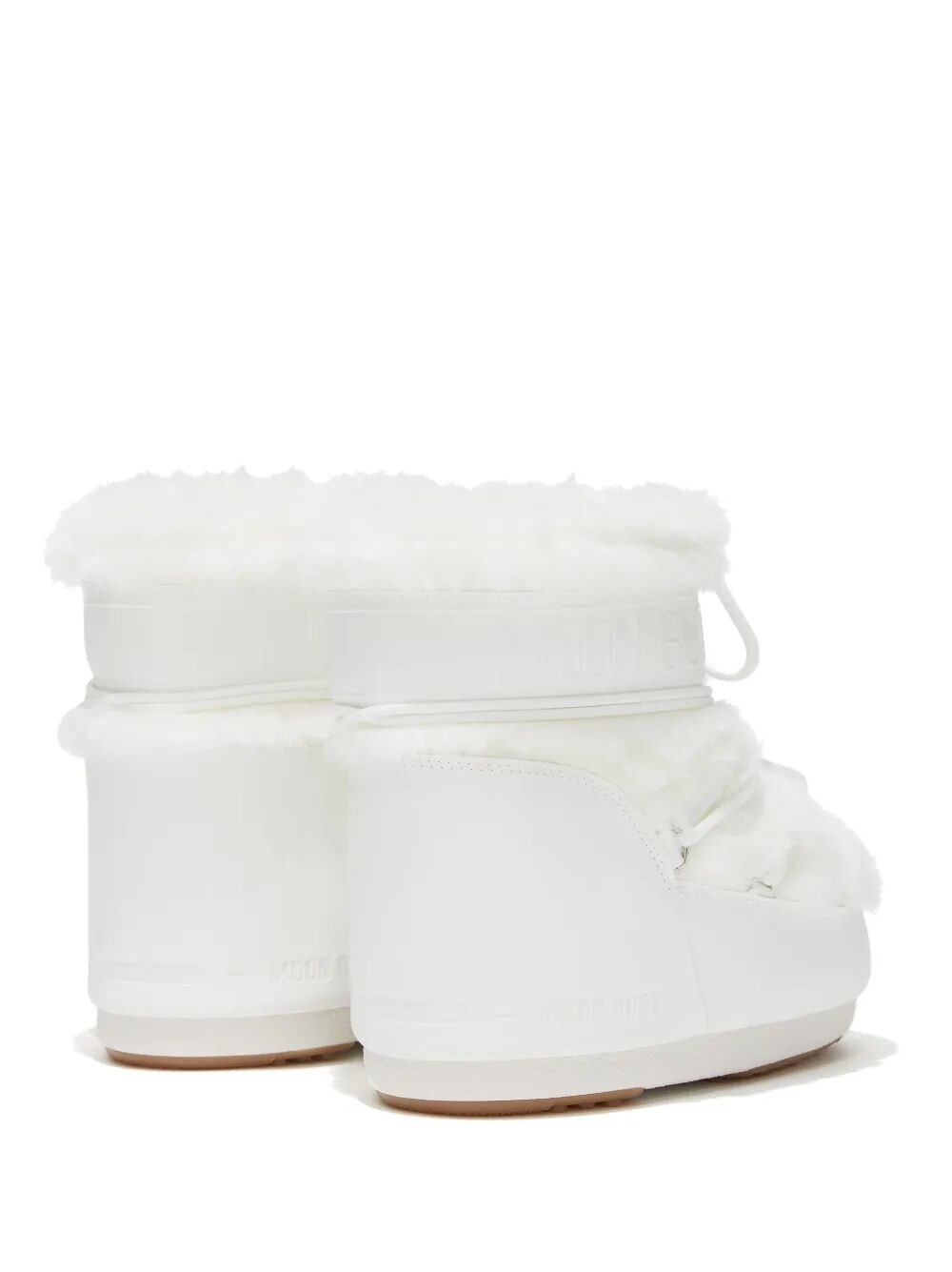 MOON BOOT Eco Fur and Synthetic Leather Icon Low Ankle Boots