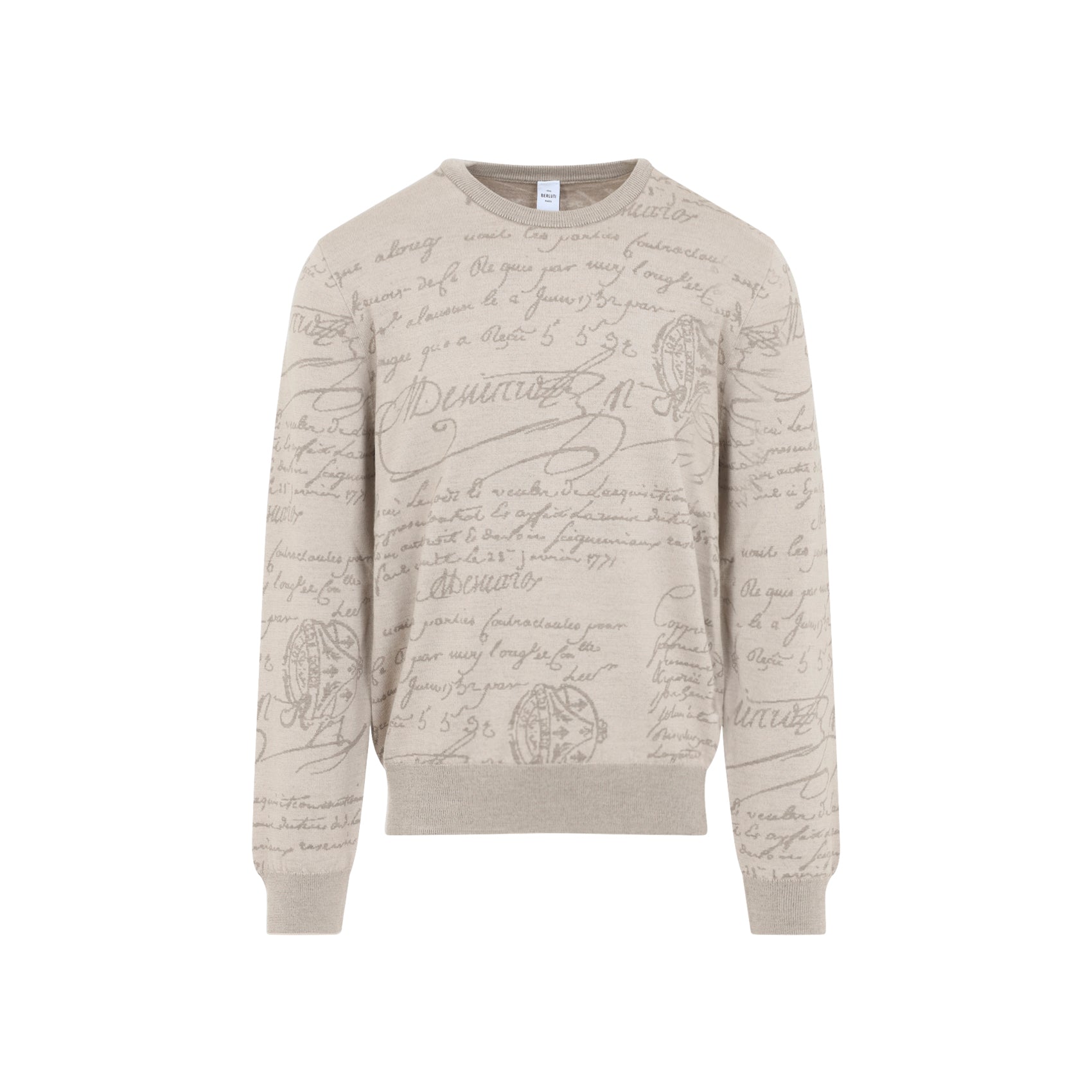 BERLUTI Men's Premium Wool-Cashmere Blend Pullover