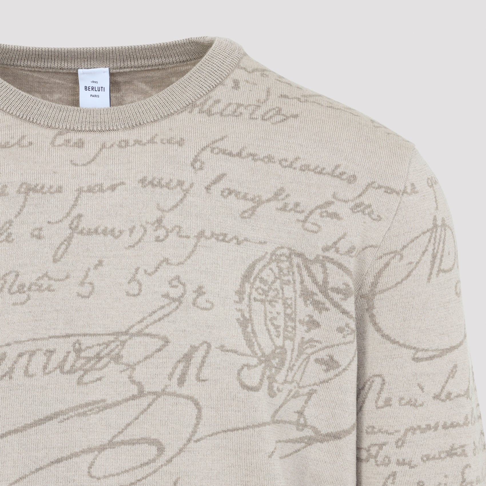 BERLUTI Men's Premium Wool-Cashmere Blend Pullover