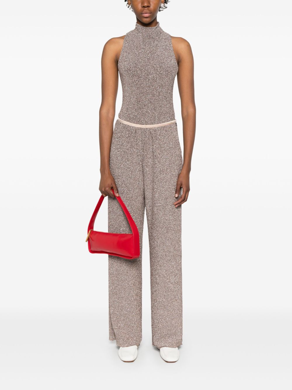 FORTE FORTE Wide-Leg Trousers with Side Zip - FW25