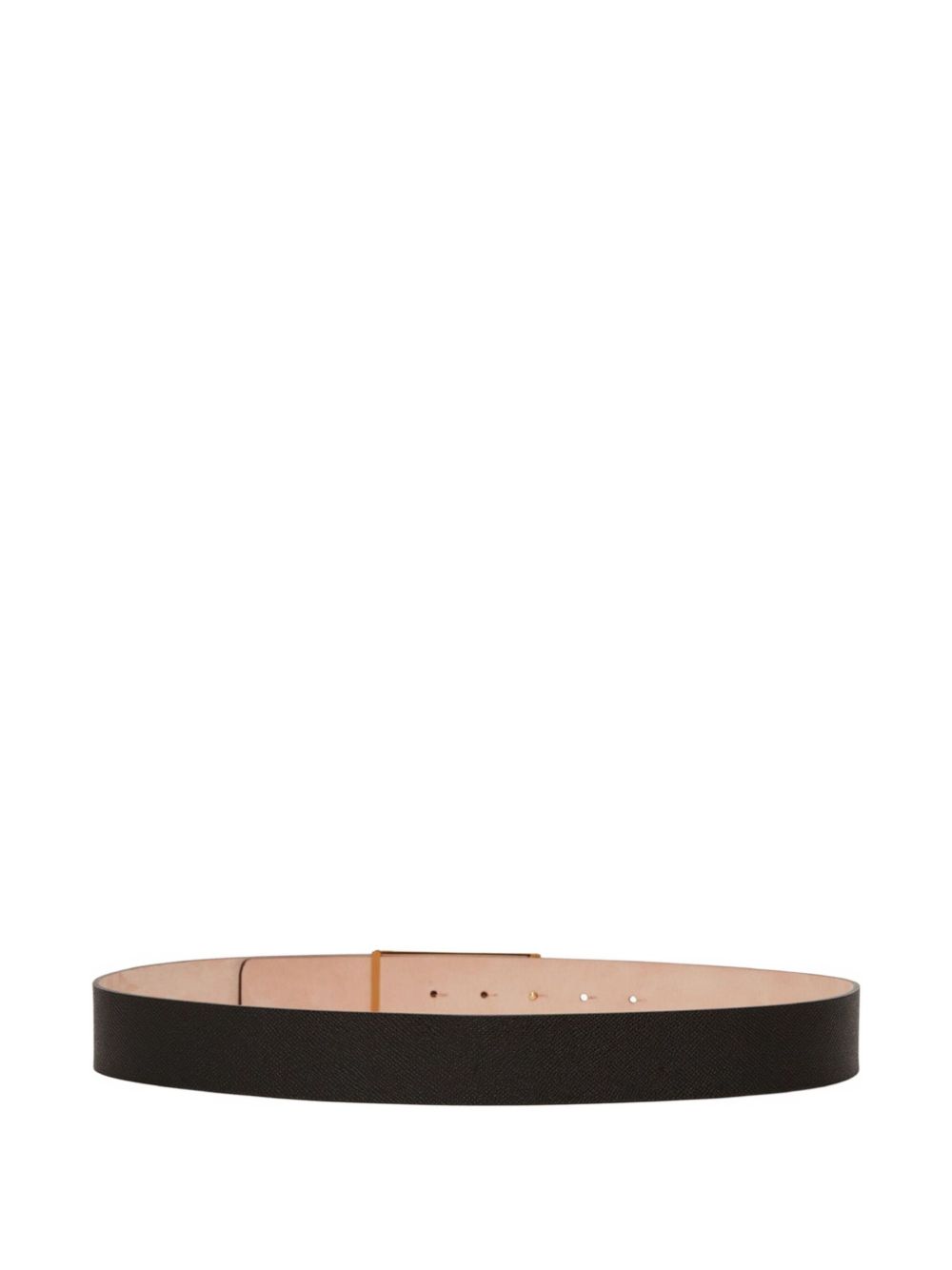 VICTORIA BECKHAM Logo Buckle Leather Belt