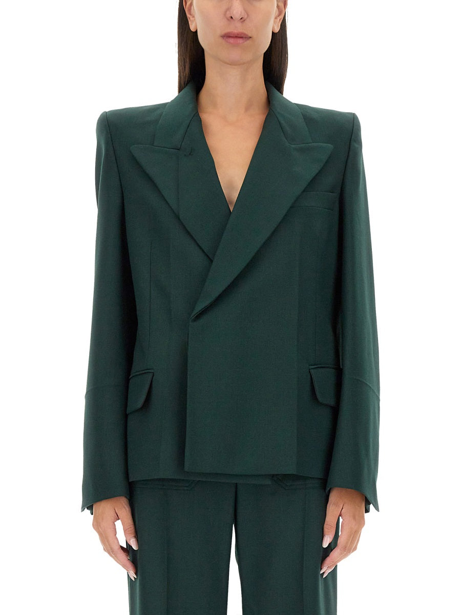 VICTORIA BECKHAM Sophisticated Jacket with Pointed Shoulders - Size 8 UK