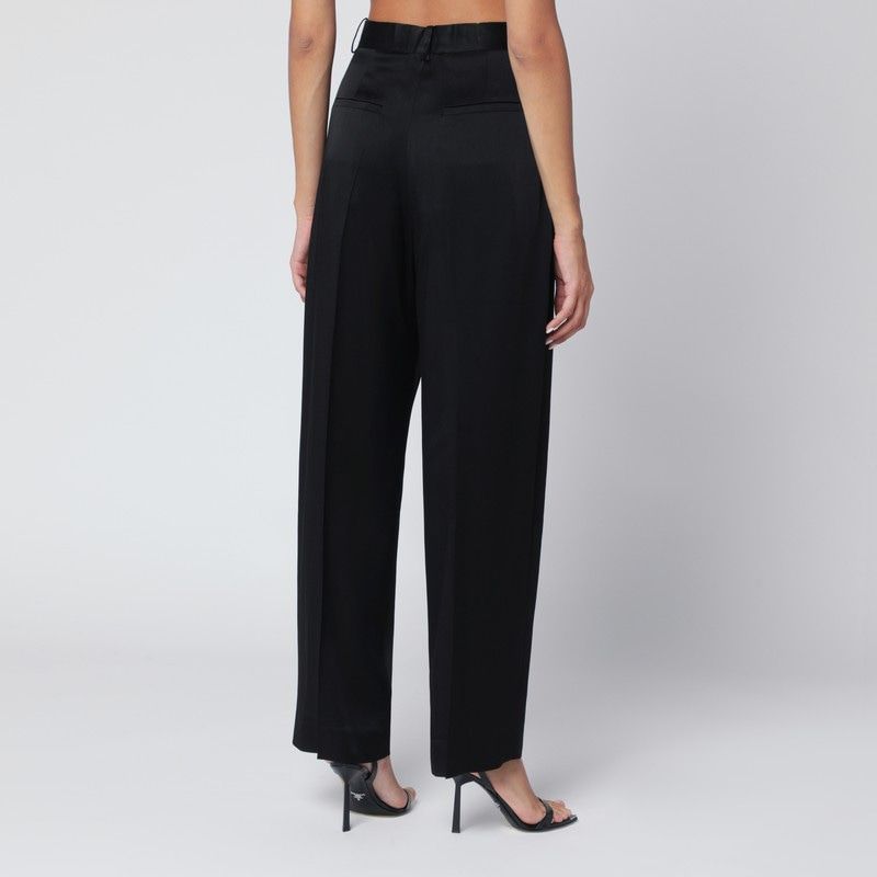 VICTORIA BECKHAM Pleated Wide Leg Trousers with High Waist