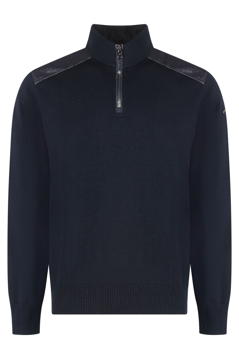PAUL & SHARK Men's Virgin Wool Sweater with Ribbed Edges