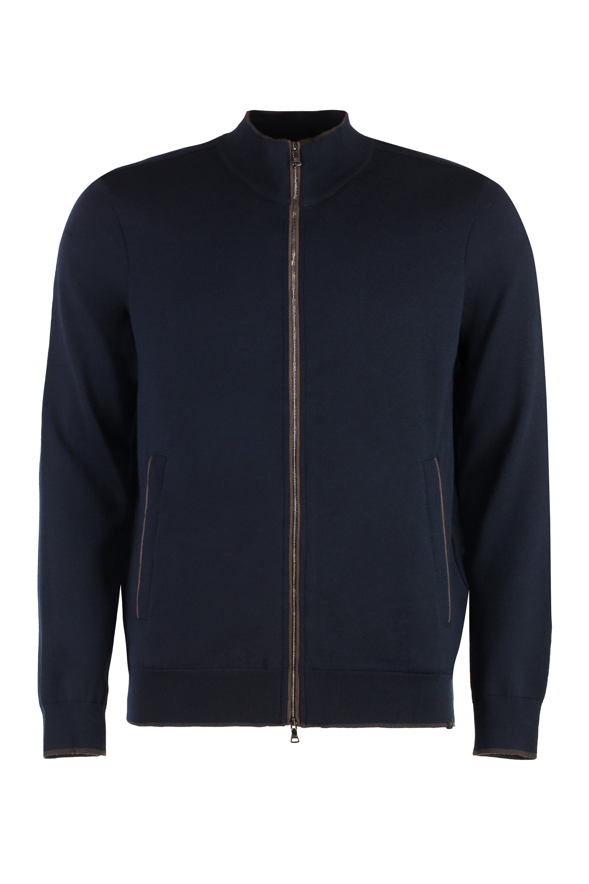 PAUL & SHARK Men's Premium Virgin Wool Sweater with Side Pockets