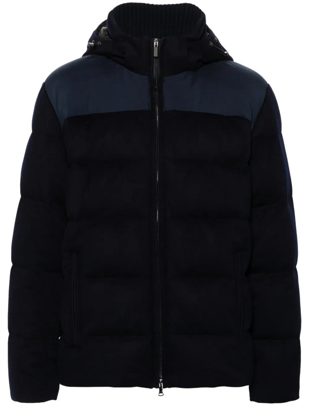 PAUL & SHARK Luxurious Puffer Jacket in Cashmere