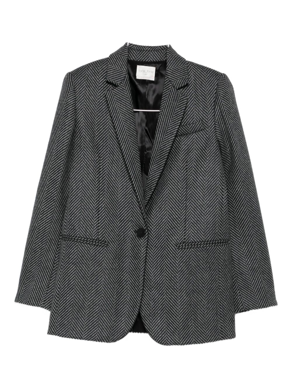FORTE FORTE Single-Breasted Wool Jacket for Women