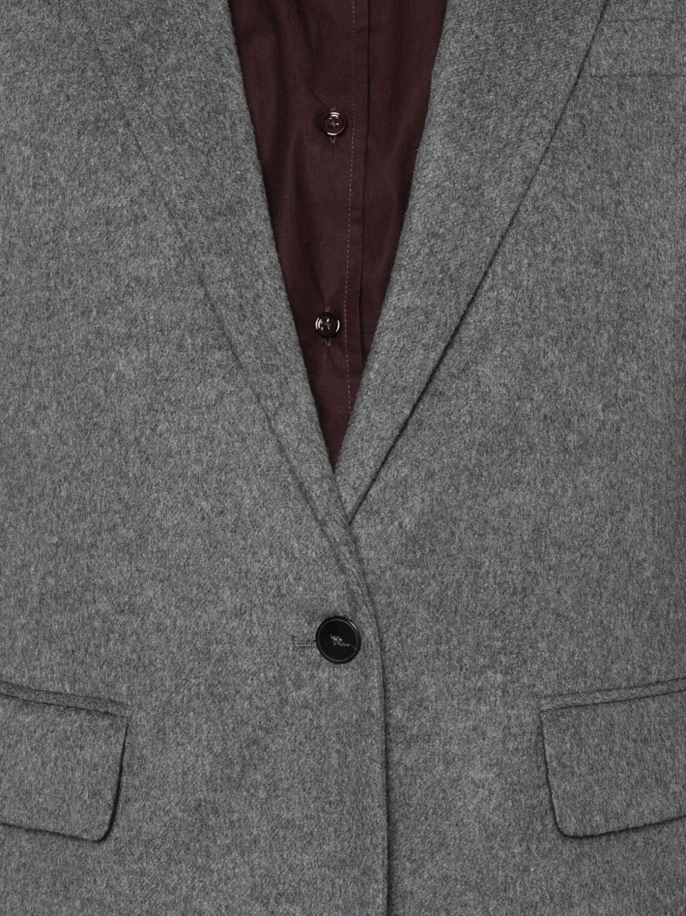 FORTE FORTE Wool Single-Breasted Jacket