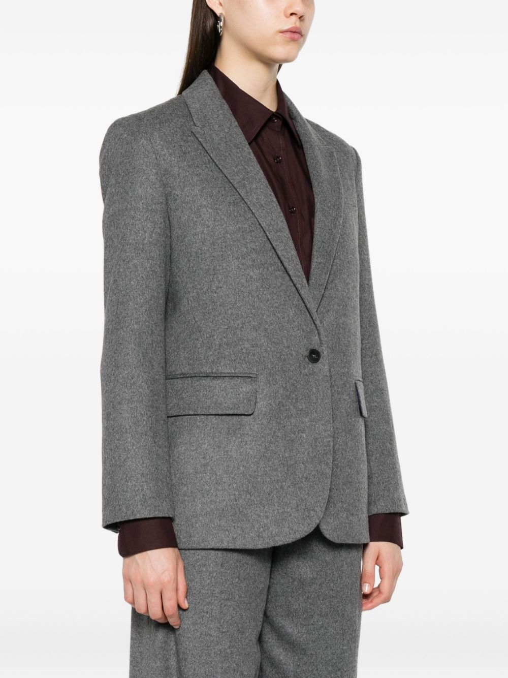 FORTE FORTE Wool Single-Breasted Jacket