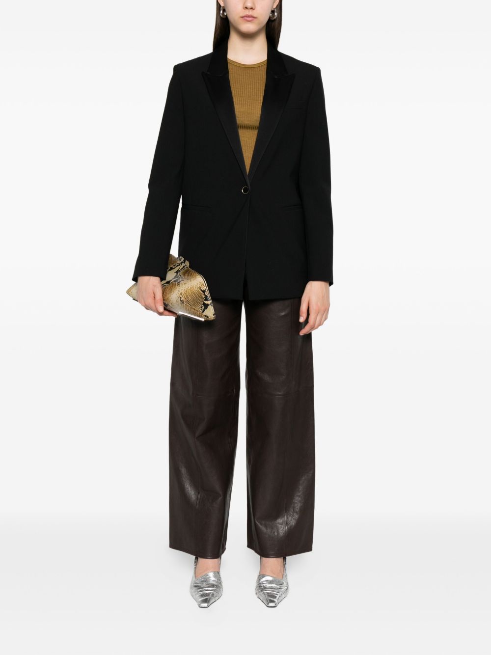 FORTE FORTE Wool Blend Single-Breasted Jacket