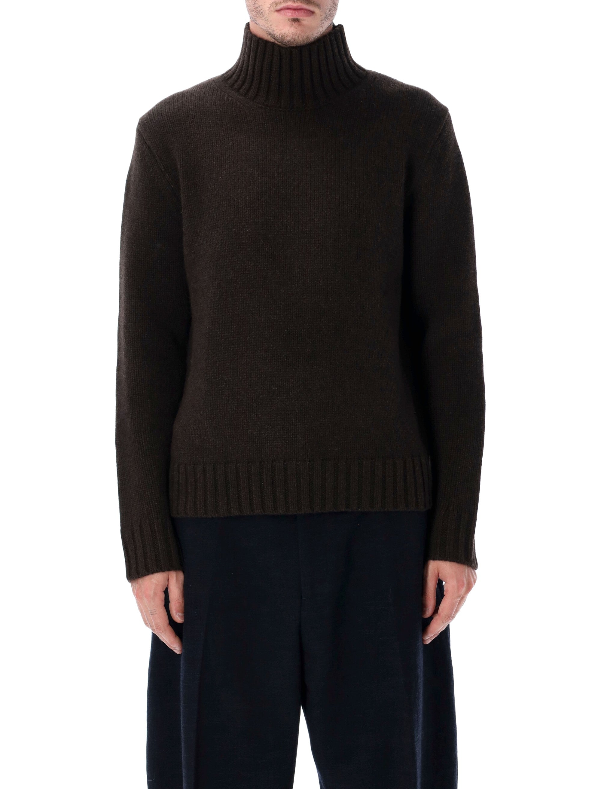 STUDIO NICHOLSON High-Neck Knit Sweater - Size L