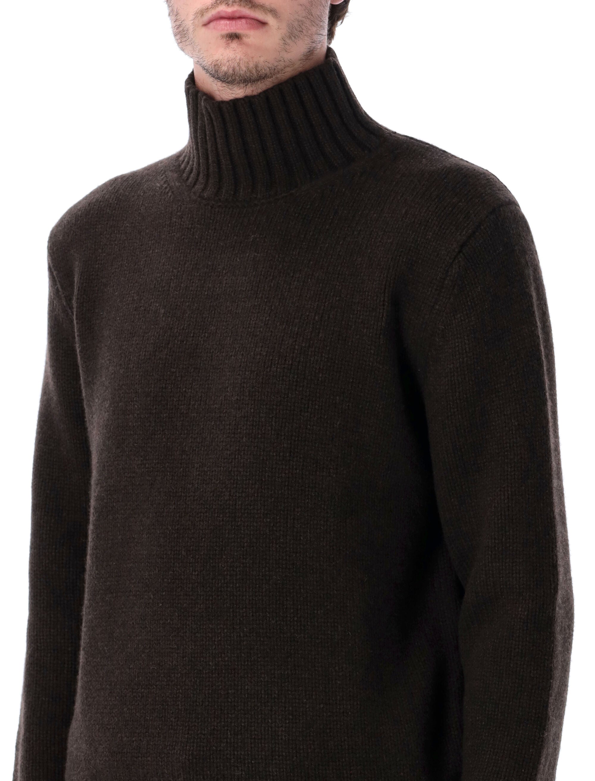 STUDIO NICHOLSON High-Neck Knit Sweater - Size L