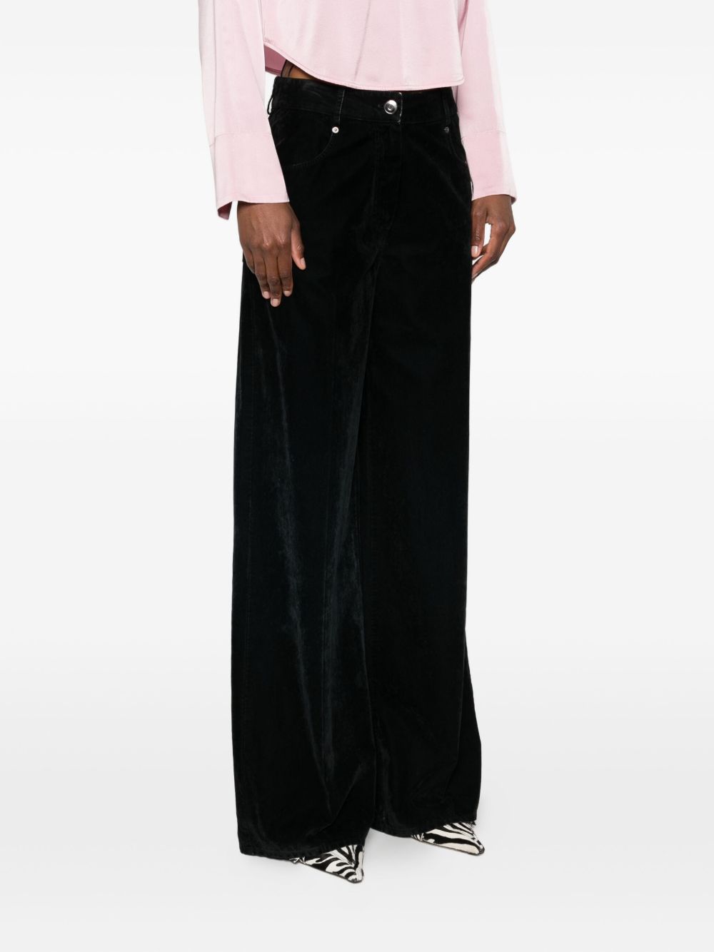 FORTE FORTE High-Waist Velvet Jeans for Women