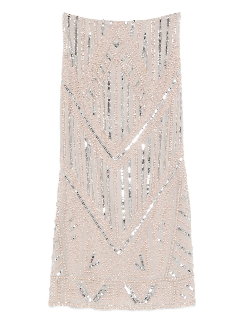 FORTE FORTE Geometric Pattern Sequin Mini Skirt