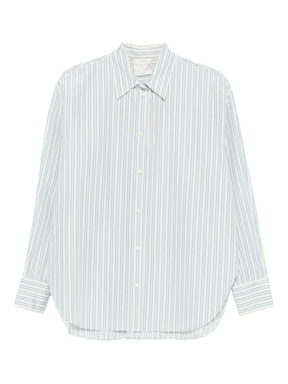 FORTE FORTE Striped Cotton Blend Shirt