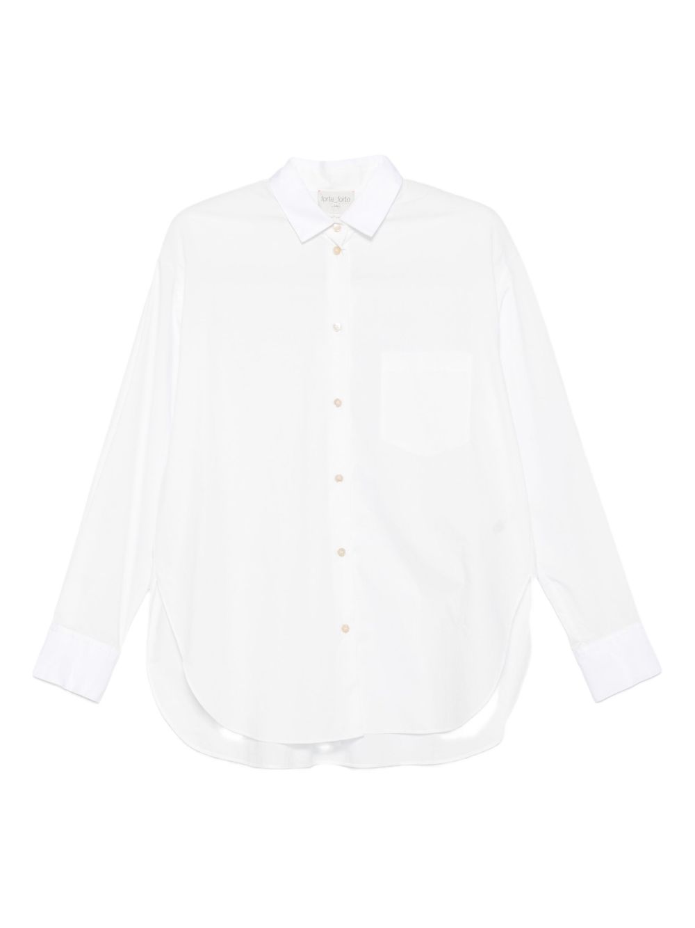 FORTE FORTE Classic Cotton Shirt with Long Sleeves for Women