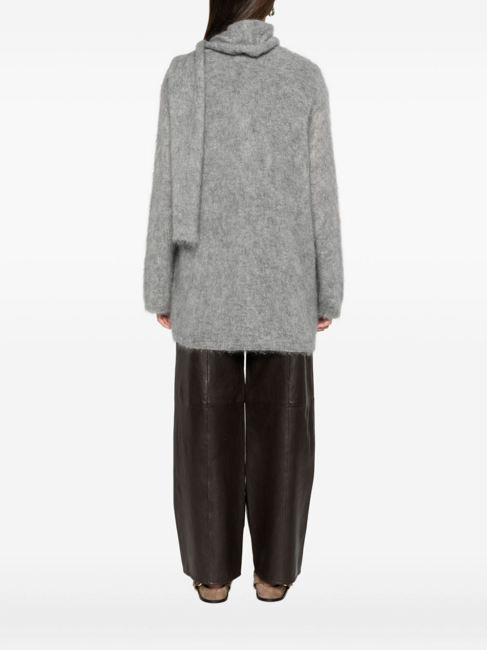 FORTE FORTE Wool Scarfed Cardigan for Women