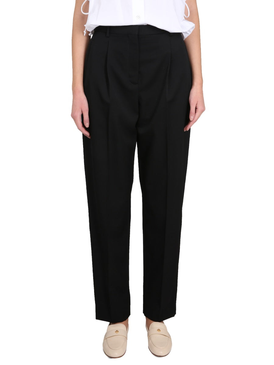 TORY BURCH Chic Women's Wool Pants with Concealed Closure