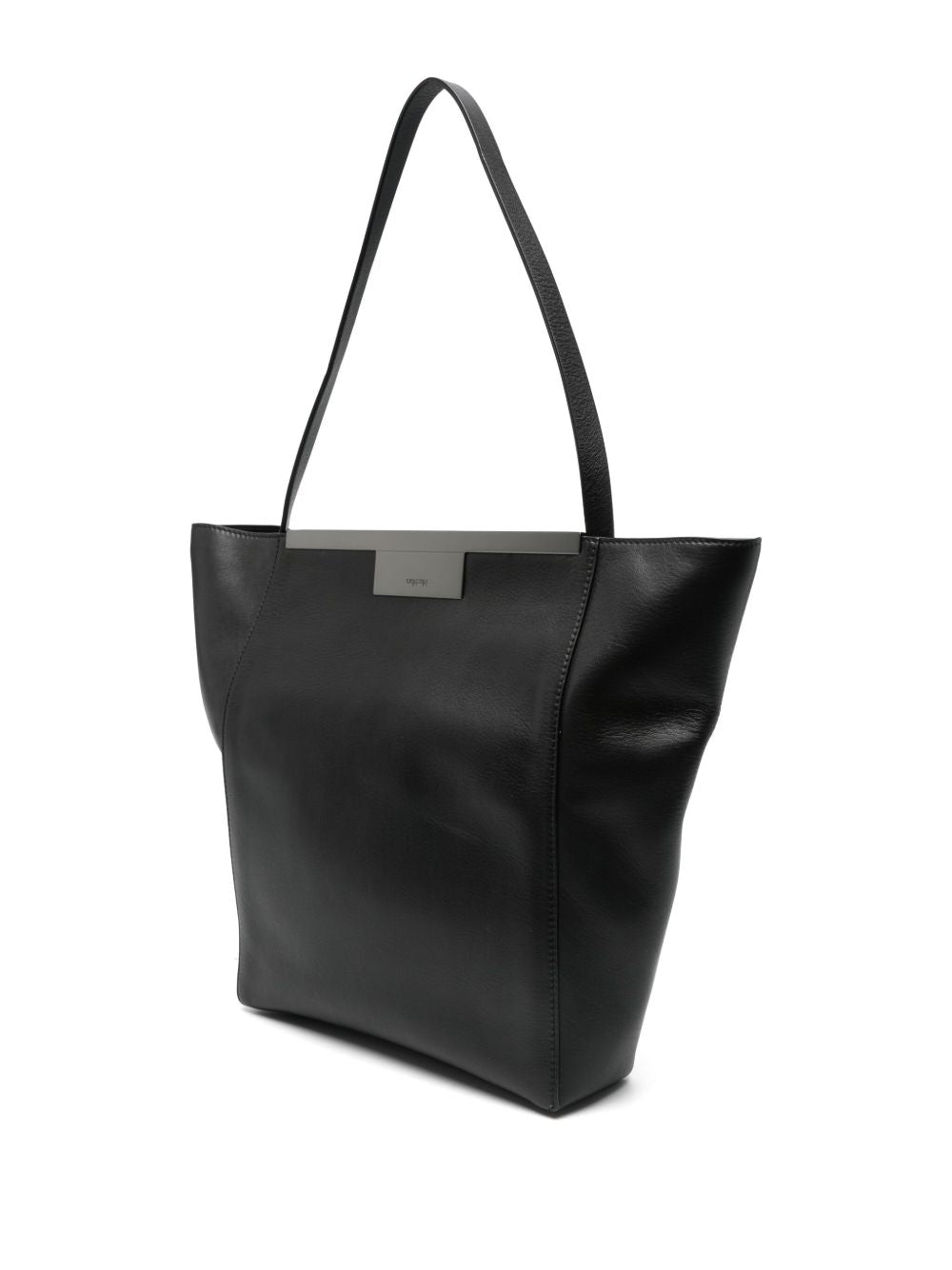 MAX MARA Leather Clutch Handbag with Magnetic Fastening