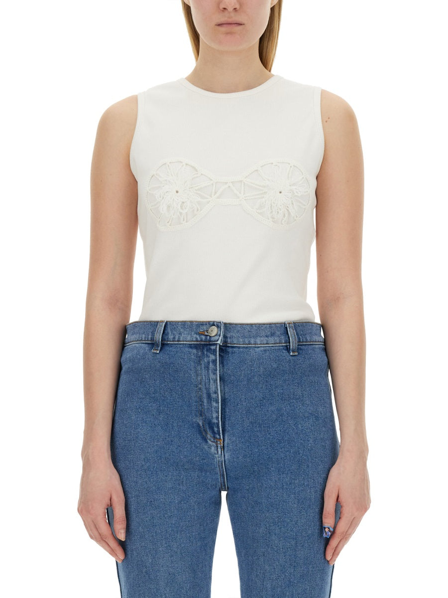 MAGDA BUTRYM Crochet Bra T-Shirt - Size 40