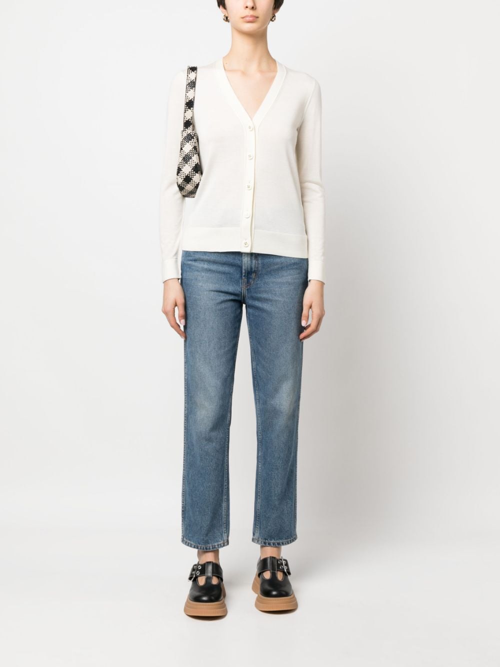 TORY BURCH Classic Front Button Cardigan for Women
