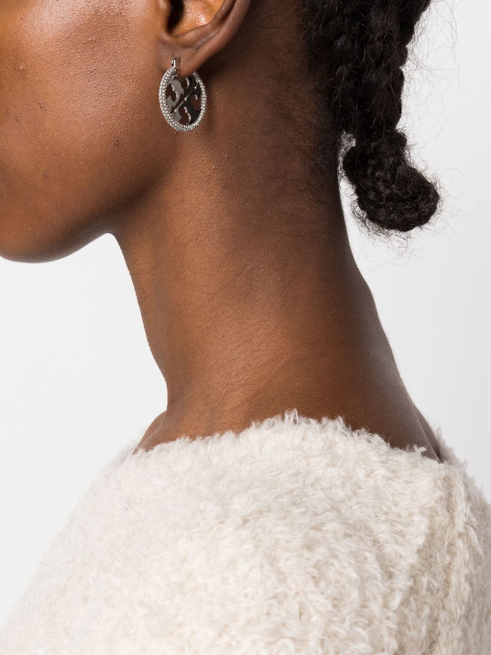 TORY BURCH Crystal Embellished Mini Earrings